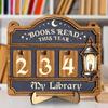 Wooden Material Books Counter Sign Hanging Decor Table Decor Wooden Reading Trackers Books Read Counter For Book Lovers