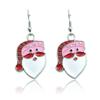 European & American Drip Oil Santa Claus Earrings - Latest Fashion Christmas Gift Jewelry