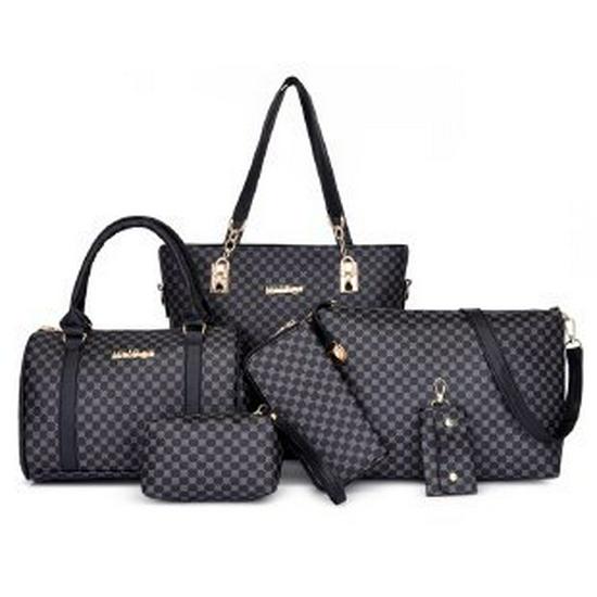 Women's Large Capacity Multi-Piece Mother-and-Child Set Handbag – Stylish Print Single Shoulder Bag
