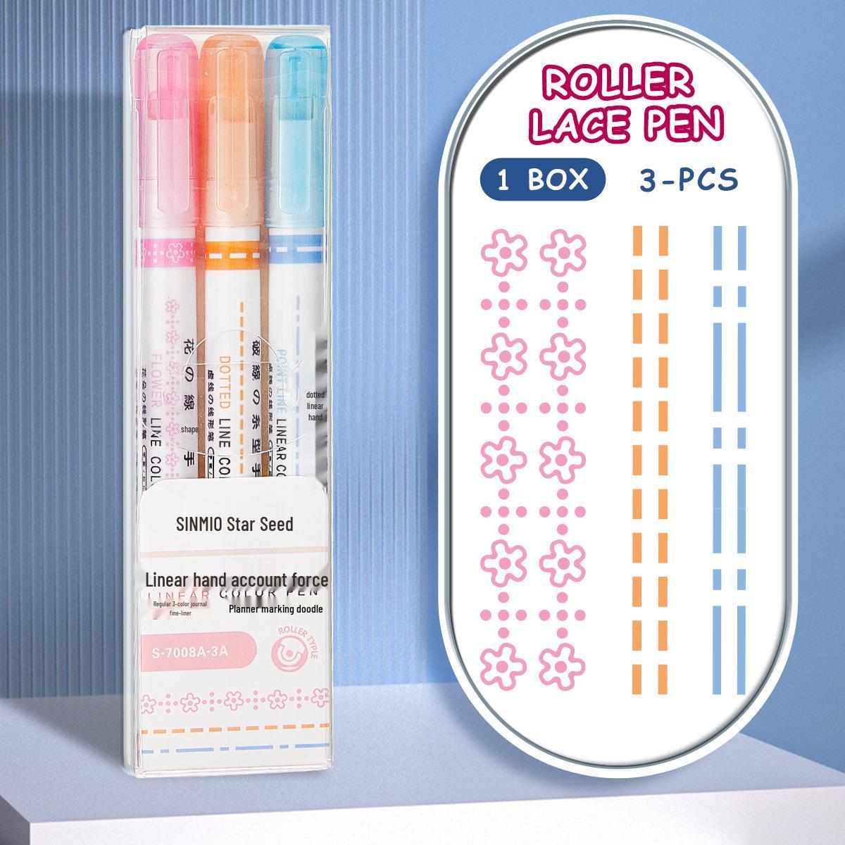 

Star Seed Double-Ended Quick-Drying Color Pen Set - 8 Colors for Creative Journaling & Flower Outlines Color