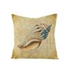 New Retro Style Polyester Pillow Cover Conch Shell Printed Cushion Pillow Cover Home Furnishings