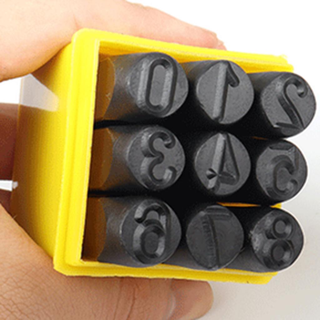 3mm/4mm/5mm/6mm/10mm/12.5mm Stamps Letters Alphabet Numbers Set Punch Steel Metal Tool Craft