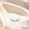 Dreamy Ocean Memory 925 Sterling Silver Clavicle Necklace - Women's Luxury Vacation Style