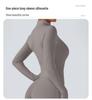 Langarm-Yoga-Jumpsuit für Damen mit hoher Intensität zum Laufen