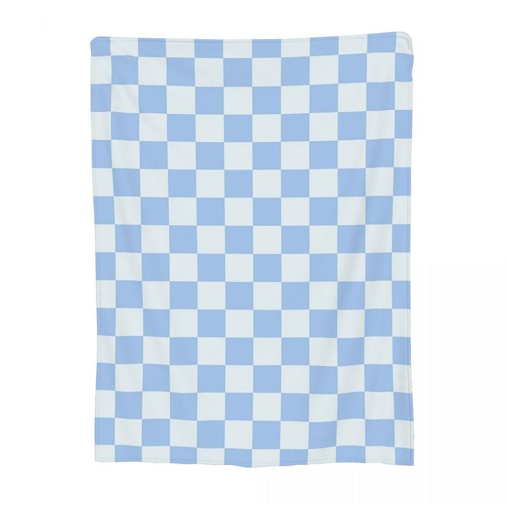 Checkerboard Mini Check Pattern Blanket Soft Warm Flannel Throw Blanket Plush for Bed Living room Picnic Travel Home Couch