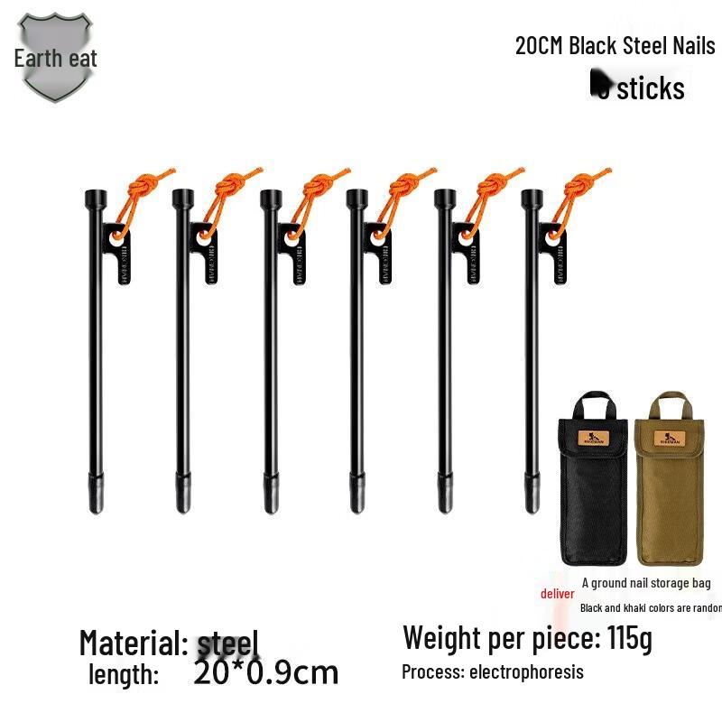 Outdoor Tent & Canopy Pegs with Wind Ropes Set
