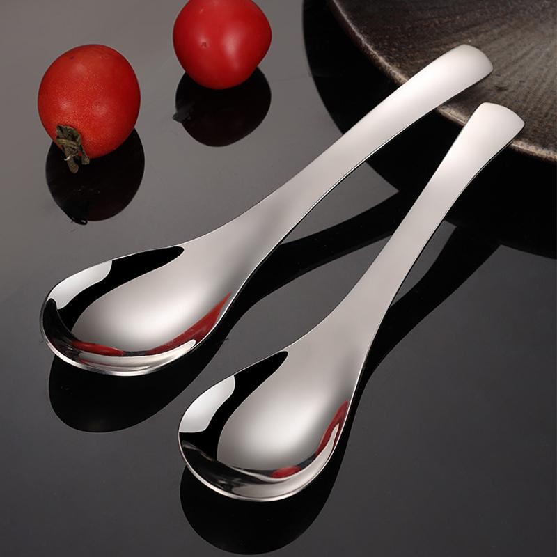2025 New Stainless Steel Count's spoon Silver Rice Soup Spoon Kids Ice Cream Dessert Spoon Kitchen Dinner Tableware