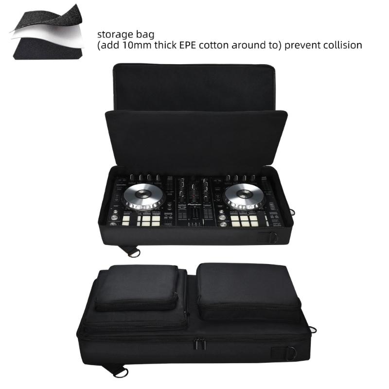 DJ Equipment Bag With Soft Interior Lining And Shockproof Exterior For SR2 Secure Storage Case