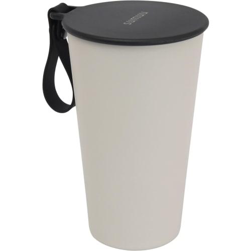 

Estale Stainless Steel Tumbler, Double-Walled Vacuum Insulation, Insulates Cold and Hot Drinks, with Lid and Strap, 430ml, Stylish Matte White, sumuu,
