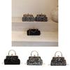 Sequin Chic Retro Small Square Handbag For Women In Black Silver And Styles Colorful