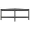 Vidaxl Coffee Table, Grey, 118X63X45 Cm, Solid Pine Wood