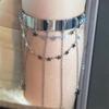Upper Arm Bracelet Metal Tassel Star Heart Chain Armband Cuff  Simple Arm Bangle Armlet Adjustable For Women Girl