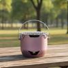 Portable Briquette Grill Nonstick for Outdoor Gatherings, Patio