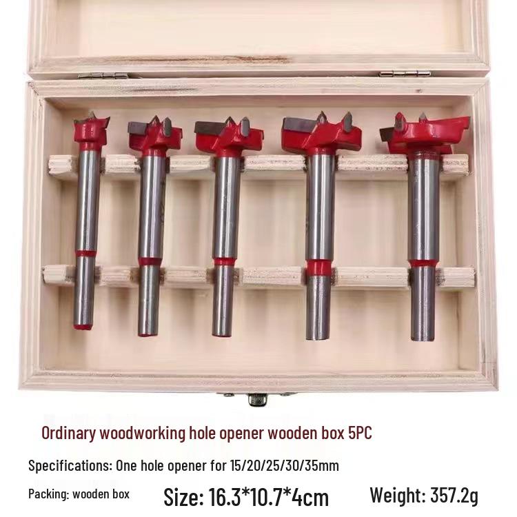 Woodworking Hole Saw & Positioning Bit Set for Hinge, Wood, Door, Gypsum & Plastic Panels.