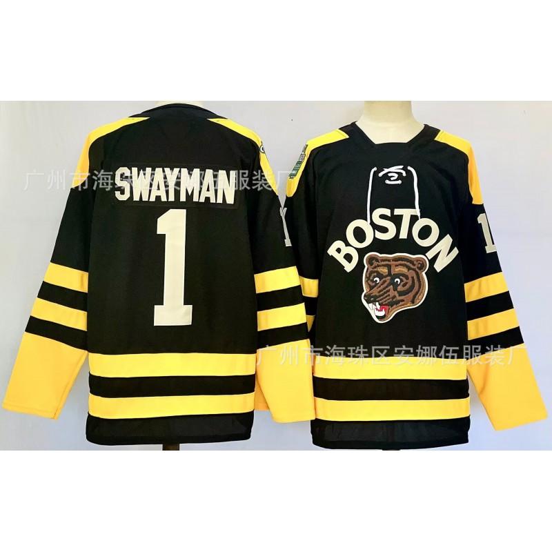 Ice Hockey Jersey Boston Bruins Embroidered 73 63 Unisex Sports