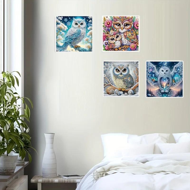 5D Shaped Diamond Painting DIY Framed Decorative Artwork Living Room Display Stand Ornament Home Decor