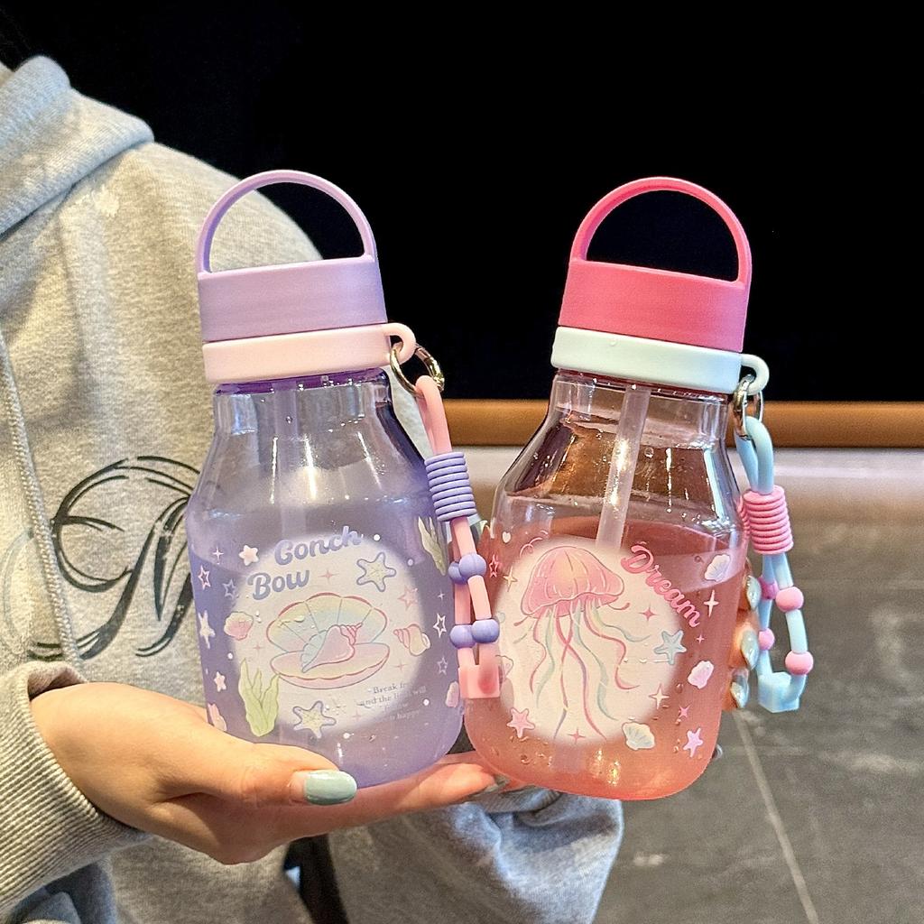 Water bottle1011 new dream water cup girls high value portable large capacity plastic cup students simple water cup