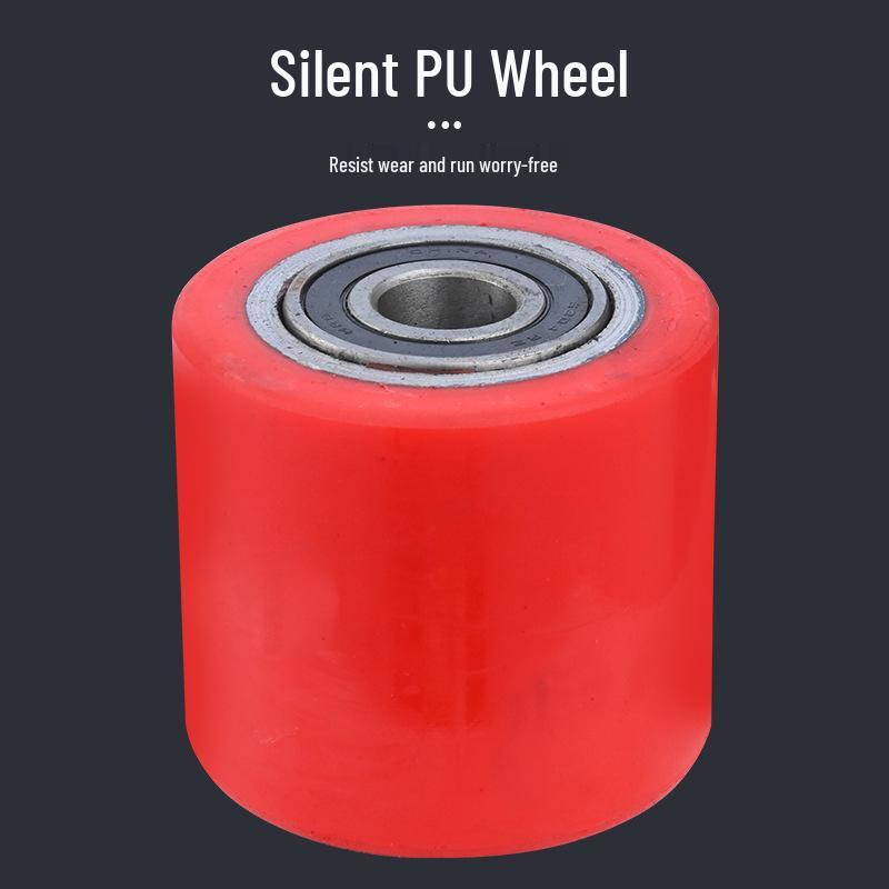 Silent Heavy Duty PU Forklift Wheel with Iron Core for Hand Pallet Trucks