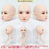 TEBILY Siliconen Levensgrote Figuur Hoofd met Geïmplanteerd Haar Mond Make-up Oefening Winkel Display Winkel Accessoires M16 Stud Meegeleverd