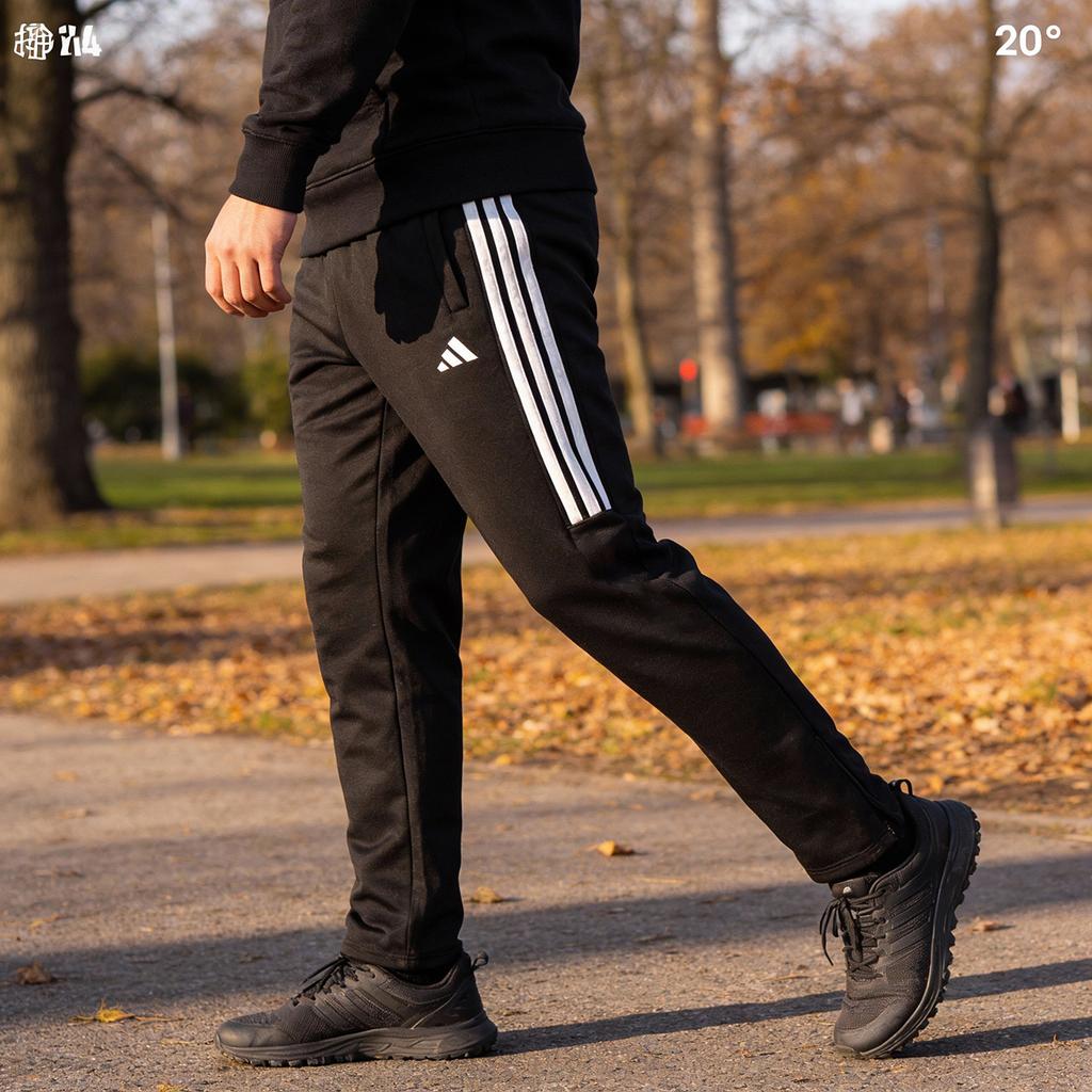 Adidas Logo Side Three Stripes Casual Comfortable Straight Leg Sports Knit Pants Unisex pants TR30PR2MT-BW