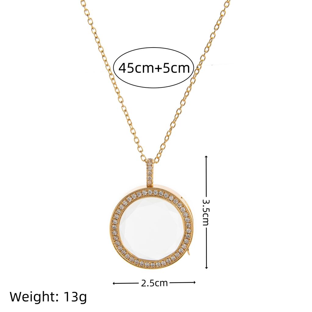 Vintage Personality Box Pendant Necklace with Adjustable DIY Pendant and Hollow Design for Women's Necklace