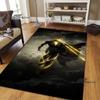 Dwayne Johnson Movie Carpets and Rug Black Adam Carpet Floor Mat Living Room Bedroom Large Area Soft Carpet Kids Room Rug