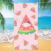Extra Large Kids Quick Dry Bath Towel Cartoon Character Digital Print Double Sided Flannel Microfiber Beach Towel