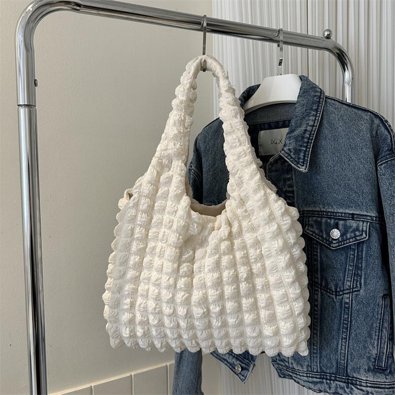 Fashionable Large Capacity Shoulder Tote Bag For Women Trendy Canvas Street Style
