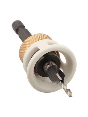 Brocas Avellanadoras Ajustables con Tope de Profundidad Vástago Hexagonal Limitador de Broca Agujero de Perforación Broca Herramienta de Biselado para Carpintería