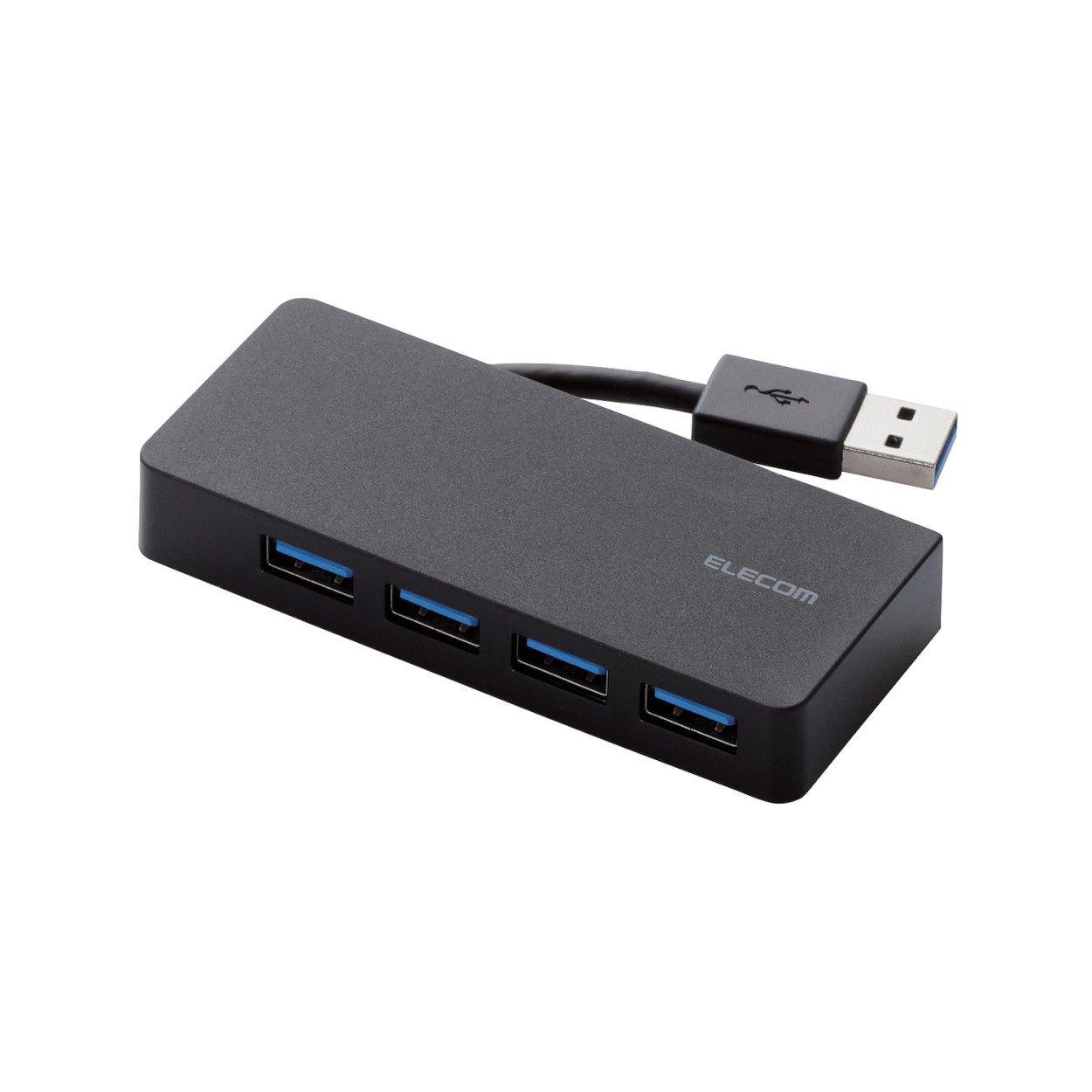 

ELECOM Hub 4 Port Bus Powered Black USB3.0 U3H-K417BBK чорний