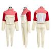 Autumn Color Block Hoodie & Skinny Pants Two-Piece Set