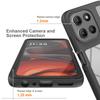 Průhledný obal pro Motorola Moto G86 5G PC + TPU Zadní kryt telefonu s PET fólií na displej