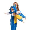 Piżama dla dzieci dziecięca kigurumi onesie kostium sonic niebieski 105-115