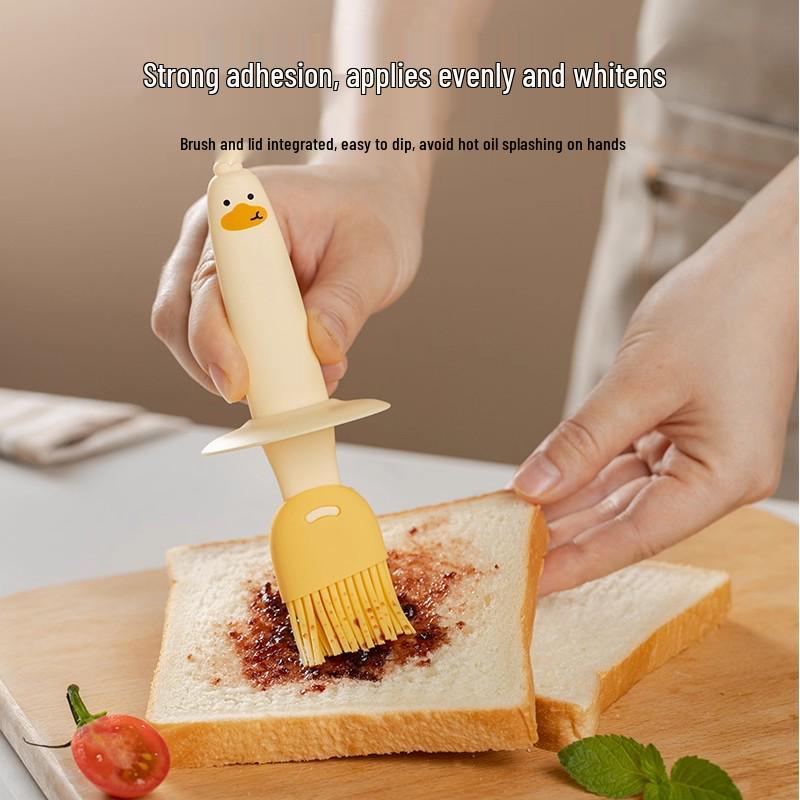 Pinceau à Huile et Bouteille en Verre Résistant aux Hautes Températures pour Badigeonner et Cuire