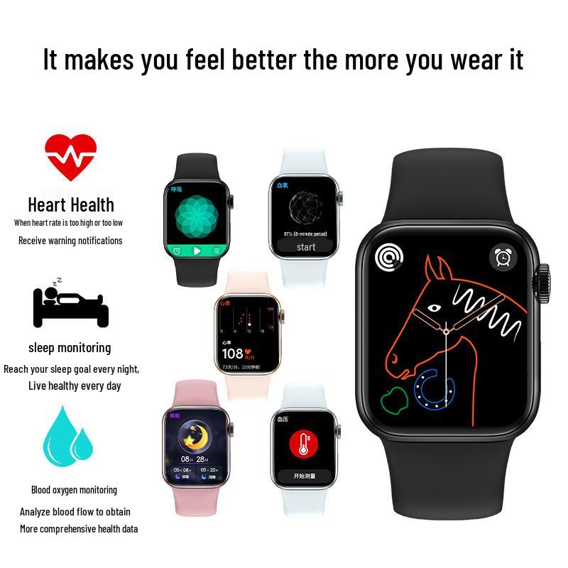 Multifunctional NFC Sports Smartwatch for Women & Men with Heart Rate Monitor & Bluetooth Call Answering