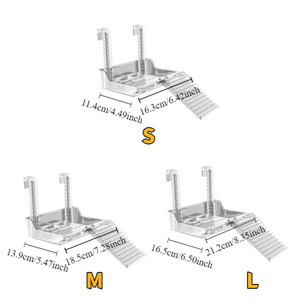 Climbing Ladder Reptile Basking Platform Hanging Turtle Resting Terrace  Tortoise Enclosures