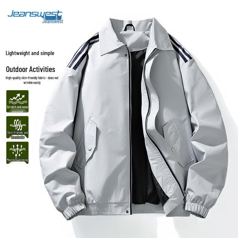 

JEANSWEST Men s Windproof Baseball Jacket 4XL