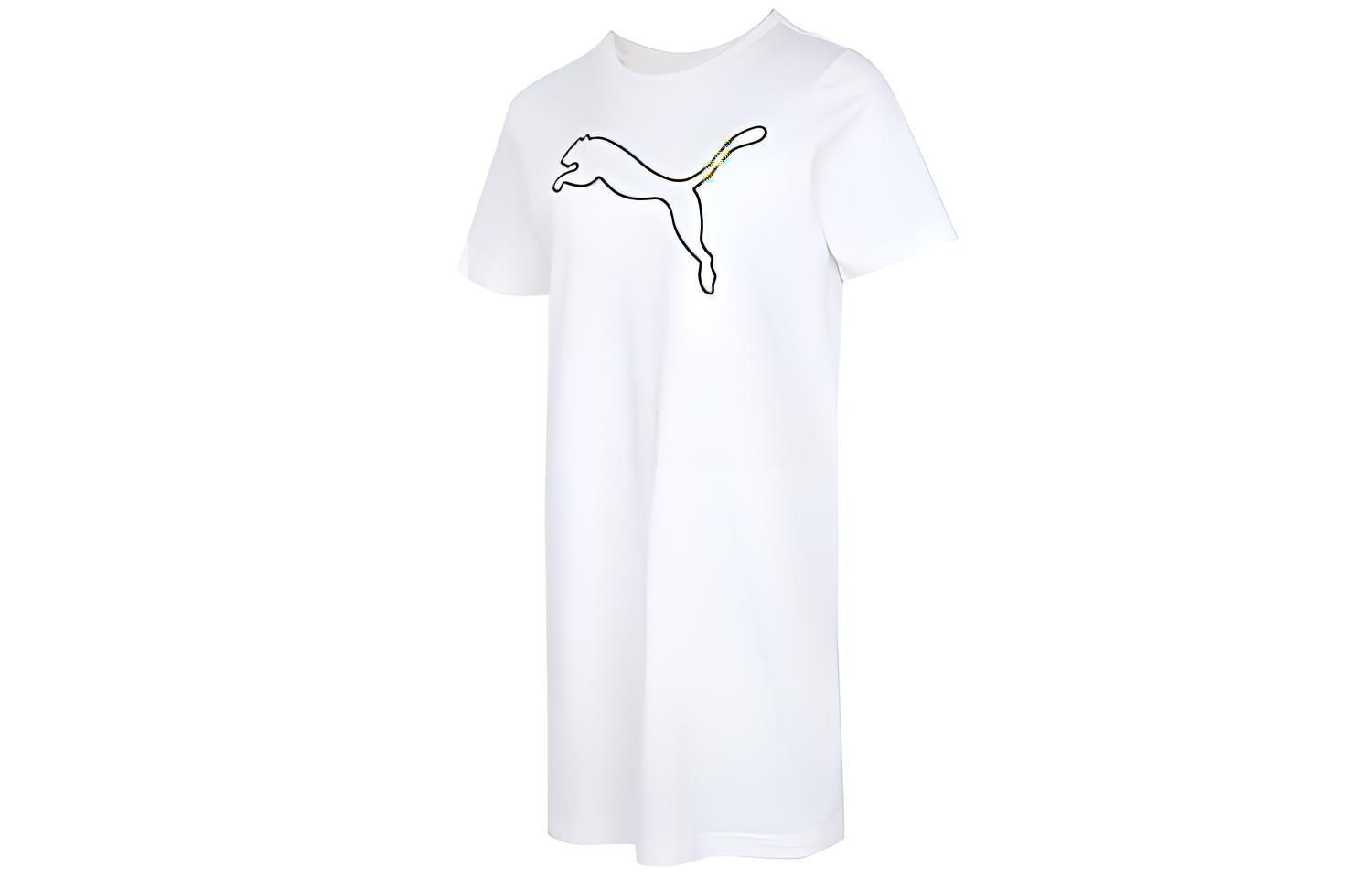 PUMA TECH Hybrid Short Sleeved Dress Women s White 845966-02 L