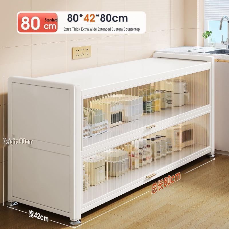 Étagère de Rangement Multifonctionnelle sur Pied et Buffet de Cuisine