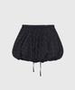 Kwinseulaebis Pumpkin Check Banding Balloon Mini Skirt