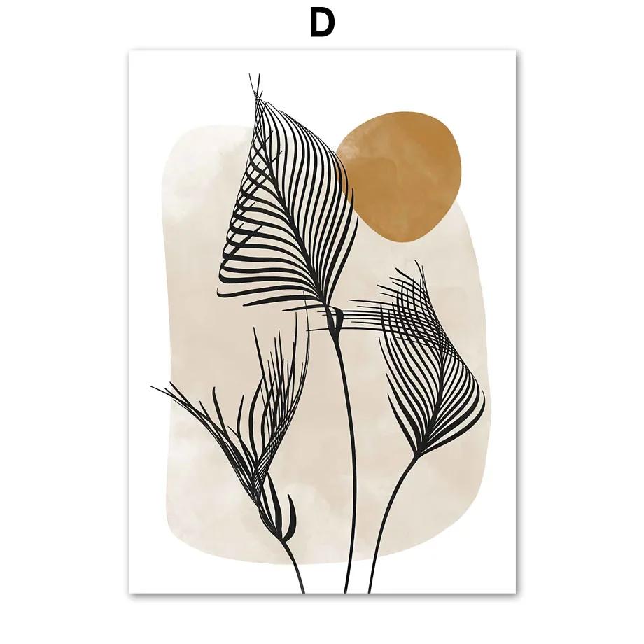 

Boho Natural Leaf Cactus Dandelions Абстрактные настенные рисунки Постеры Картина на холсте Скандинавские и принты Картины Декор для гостиной 40x50cm No Framed