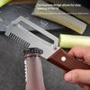 Cuțit de curățat din oțel inoxidabil cu lamă zimțată 2-în-1, Curățător de legume premium cu mâner din plastic și deschizător de sticle, Ustensilă de bucătărie