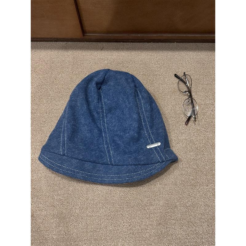 New Retro Washing Cotton Cloth Cold Hat Covering Face Fisherman Hat Autumn and Winter Street Casual Versatile Pile Hats Men and Women Trendy