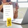 Suporte para Notas para Mesa Sinal de Alerta em Forma de Clipe de Mensagem para Desktop Suporte Engraçado para Notas Adesivas para Mesa Exibição de Cartão de Número Clipe de Acrílico