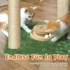 Wooden cat scratching column vertical small cat tree tower with hammock household pet cat climbing integrated frame to relieve boredom toys