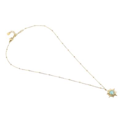 8-zackiger Stern Halskette Geometrie Stern Stein Kette Anhänger Halskette Stahl Exquisite Handwerkskunst Schmuck