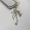 Star Bowknot Pendant Keychain Stylish Phone Chain Fashionable Keyring Bag Decoration Unique Gift for Women Girls