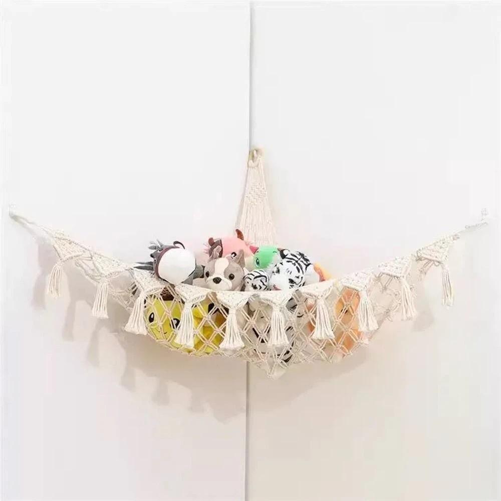 Jumbo Toy Hammock Storage Net Giant Capacity Mesh Toy Net Holder Stuffed Animal Hammock  Bedroom