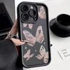 Gold Butterfly Silicone Phone Case For iPhone 16 15 14 Pro Max Cases iPhone 13 12 11 Pro Max Mini XS XR X 7 8 Plus SE 2020 Cover