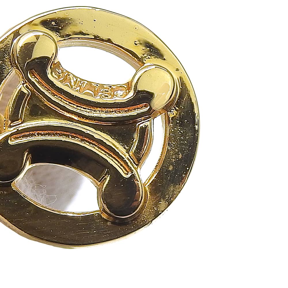Celine Triomphe Necklace Plated Gold 14.7g Women Used